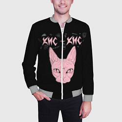 Бомбер мужской Кис-Кис, цвет: 3D-меланж — фото 2