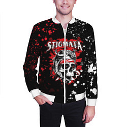 Бомбер мужской Stigmata, цвет: 3D-белый — фото 2