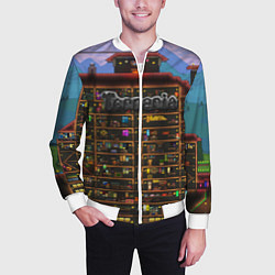 Бомбер мужской TERRARIA, цвет: 3D-белый — фото 2