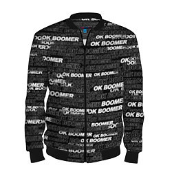 Бомбер мужской OK BOOMER, цвет: 3D-черный