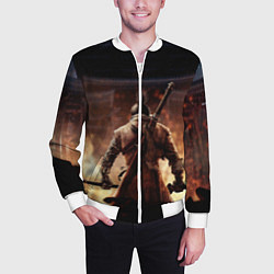 Бомбер мужской Sekiro shadows die twice, цвет: 3D-белый — фото 2
