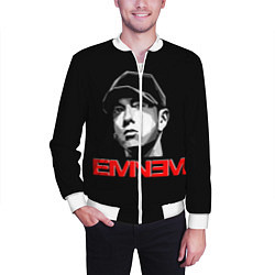 Бомбер мужской Eminem, цвет: 3D-белый — фото 2