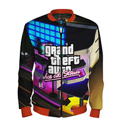 Бомбер мужской GTA:VICE CITY, цвет: 3D-красный