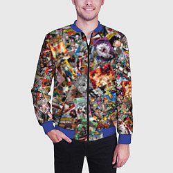 Бомбер мужской Academia stikerbombing, цвет: 3D-синий — фото 2