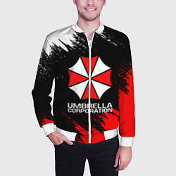 Бомбер мужской UMBRELLA CORP, цвет: 3D-белый — фото 2