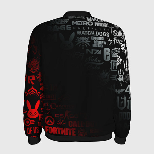 Мужской бомбер RESIDENT EVIL UMBRELLA CORP / 3D-Черный – фото 2