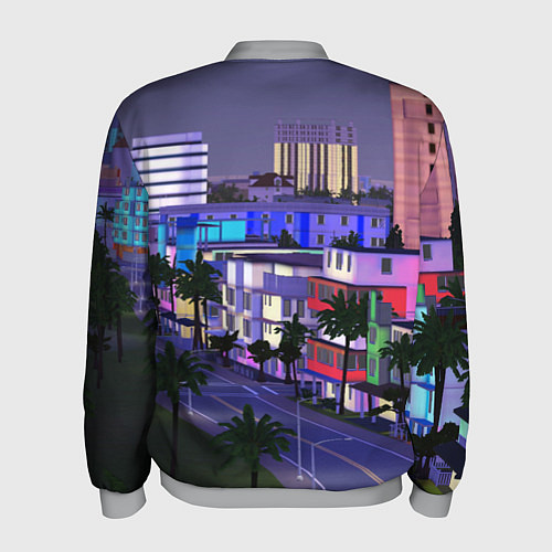 Мужской бомбер Grand Theft Auto Vice City / 3D-Меланж – фото 2