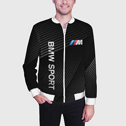 Бомбер мужской BMW, цвет: 3D-белый — фото 2
