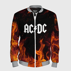 Бомбер мужской AC DC, цвет: 3D-меланж