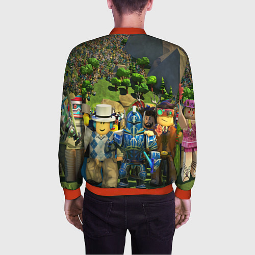 Мужской бомбер ROBLOX / 3D-Красный – фото 4