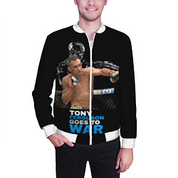 Бомбер мужской Tony Ferguson, цвет: 3D-белый — фото 2