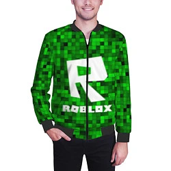 Бомбер мужской Roblox, цвет: 3D-черный — фото 2