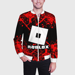 Бомбер мужской Roblox, цвет: 3D-белый — фото 2