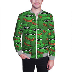 Бомбер мужской Pepe The Frog, цвет: 3D-меланж — фото 2