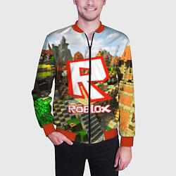 Бомбер мужской ROBLOX, цвет: 3D-красный — фото 2