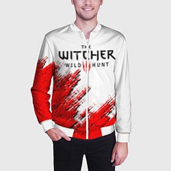 Бомбер мужской THE WITCHER, цвет: 3D-белый — фото 2