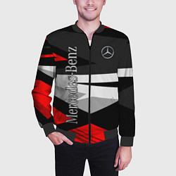 Бомбер мужской Mercedes-Benz, цвет: 3D-черный — фото 2
