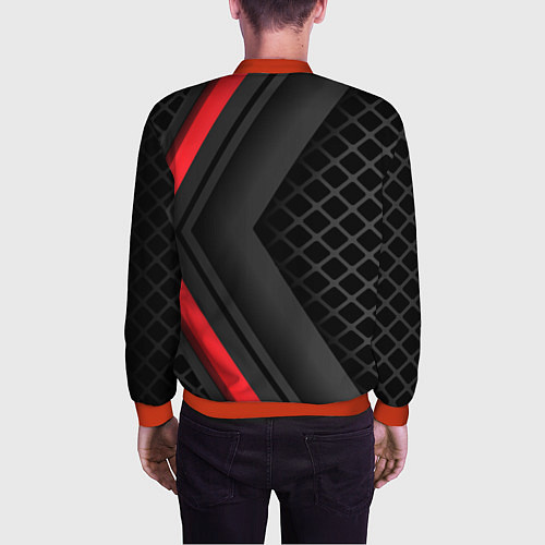 Мужской бомбер Mercedes-Benz / 3D-Красный – фото 4