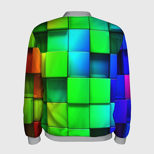 Мужской бомбер MINECRAFT / 3D-Меланж – фото 2