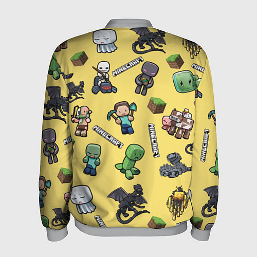 Мужской бомбер MINECRAFT / 3D-Меланж – фото 2