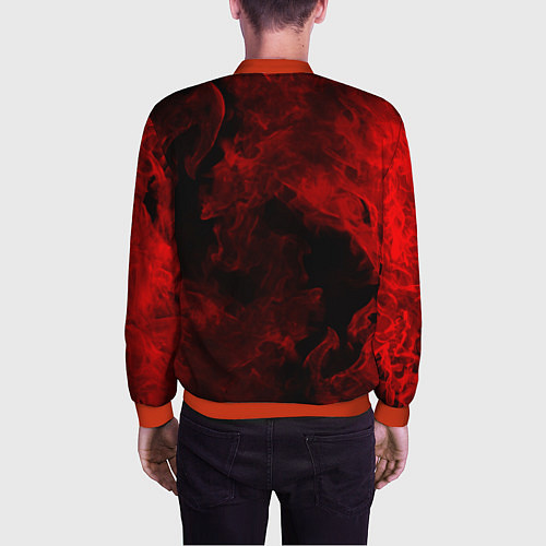 Мужской бомбер МАНЧЕСТЕР ЮНАЙТЕД / 3D-Красный – фото 4