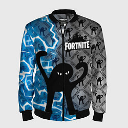 Бомбер мужской ЪУЪ FORTNITE, цвет: 3D-черный