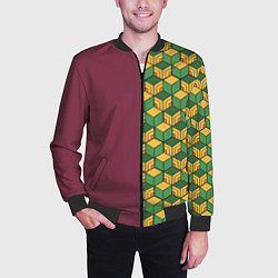 Бомбер мужской ГИЮ ТОМИОКА, цвет: 3D-черный — фото 2