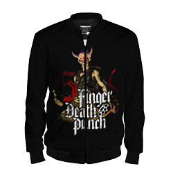 Бомбер мужской Five Finger Death Punch, цвет: 3D-черный