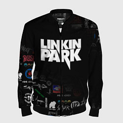 Бомбер мужской LINKIN PARK, цвет: 3D-черный