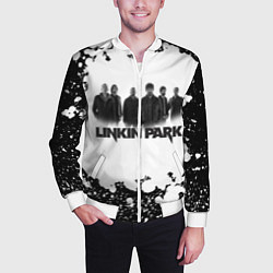 Бомбер мужской LINKIN PARKспина, цвет: 3D-белый — фото 2