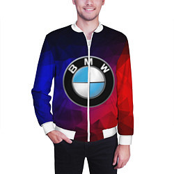 Бомбер мужской BMW NEON, цвет: 3D-белый — фото 2