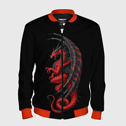 Бомбер мужской Red Dragon, цвет: 3D-красный