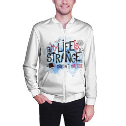 Бомбер мужской LIFE IS STRANGE, цвет: 3D-белый — фото 2
