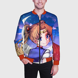 Бомбер мужской SAILOR MOON, цвет: 3D-красный — фото 2