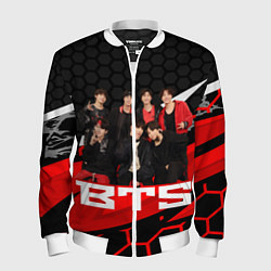 Бомбер мужской BTS, цвет: 3D-белый
