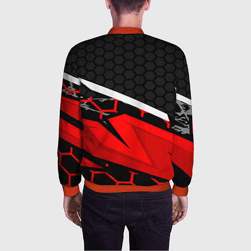 Мужской бомбер BTS / 3D-Красный – фото 4