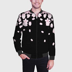 Бомбер мужской САКУРА, цвет: 3D-черный — фото 2