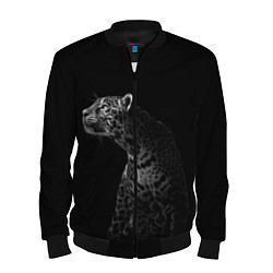 Бомбер мужской Леопард, цвет: 3D-черный