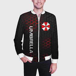Бомбер мужской UMBRELLA CORP, цвет: 3D-белый — фото 2