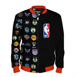 Бомбер мужской NBA Team Logos 2, цвет: 3D-красный