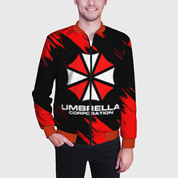 Бомбер мужской Umbrella Corporation, цвет: 3D-красный — фото 2