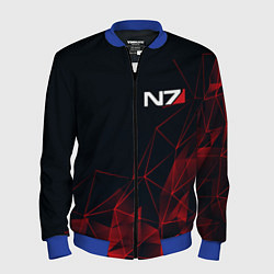 Бомбер мужской MASS EFFECT N7, цвет: 3D-синий