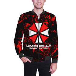 Бомбер мужской Umbrella Corporation, цвет: 3D-черный — фото 2