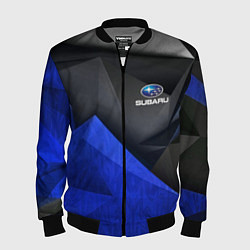 Бомбер мужской SUBARU, цвет: 3D-черный