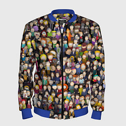 Бомбер мужской Персонажи South Park, цвет: 3D-синий