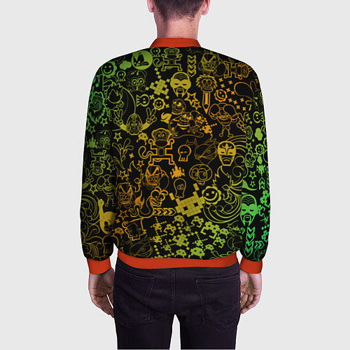 Мужской бомбер Игры / 3D-Красный – фото 4