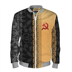 Бомбер мужской СССР, цвет: 3D-меланж