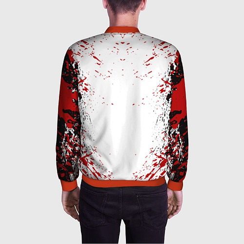 Мужской бомбер BERSERK / 3D-Красный – фото 4