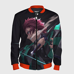 Бомбер мужской KIMETSU NO YAIBA, цвет: 3D-красный