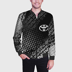 Бомбер мужской Toyota, цвет: 3D-черный — фото 2